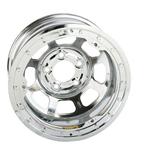 Bassett Chrome D-Hole Wheel - 15x8, 5 on 5 Inch, Beadlock