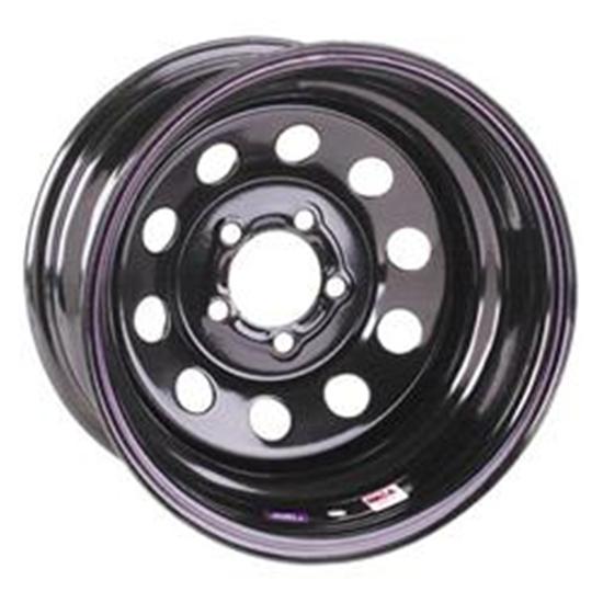 Black Circle Track Wheel, 15x7, 5 on 4.75 Bolt Pattern (G-Sale)