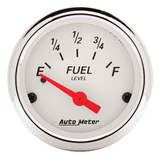 Auto Meter 1318 Arctic White Air-Core Fuel Level Gauge Auto Meter 1318 Arctic White Air-Core Fuel Level Gauge