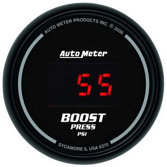 Auto Meter 6370 Sport-Comp Digital Digital Boost Gauge, 60 PSI, 2-1/16 Auto Meter 6370 Sport-Comp Digital Digital Boost Gauge, 60 PSI, 2-1/16