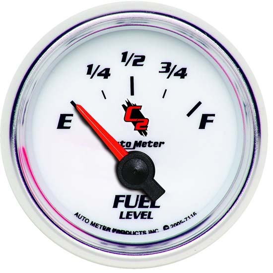 Auto Meter 7116 C2 Air-Core Fuel Level Gauge, 2-1/16 Inch Auto Meter 7116 C2 Air-Core Fuel Level Gauge, 2-1/16 Inch