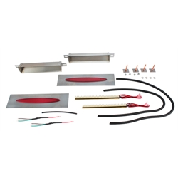 Hagan Flush Mount Tail Lights Red Oval 8 x 1