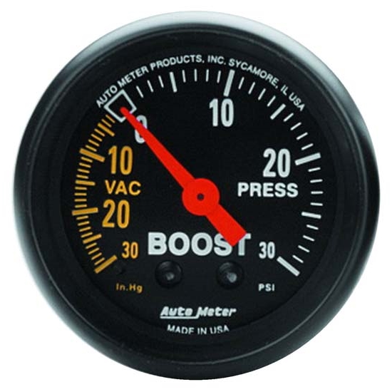 Auto Meter 2614 Z-Series Mechanical Boost/Vacuum Gauge, 2-1/16 Inch Auto Meter 2614 Z-Series Mechanical Boost/Vacuum Gauge, 2-1/16 Inch