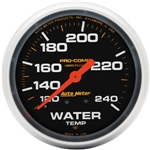Auto Meter 5432 Pro-Comp Liquid Filled Water Temp Gauge 120-240 Degree