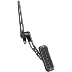 Lokar XSG-6007 Standard Steel Throttle Pedal w/Rubber Inserts, Black