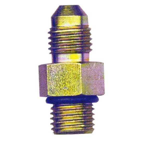 AFCO 7010-0032 Brake System 7/16 SAE to 4 AN Fitting AFCO 7010-0032 Brake System 7/16 SAE to 4 AN Fitting