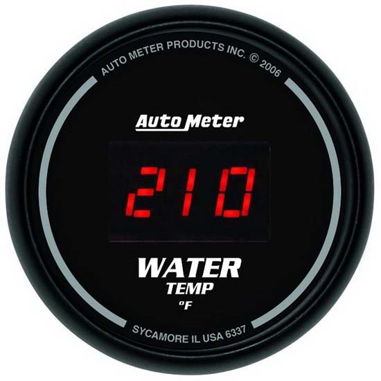 Auto Meter 6337 Sport-Comp Digital Digital Water Temperature Gauge Auto Meter 6337 Sport-Comp Digital Digital Water Temperature Gauge