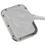 Lokar 70-SFR Rectangular Shifter Boot Ring, Stainless