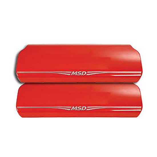 MSD 2970 Atomic LS Coil Covers LS2, LS3, LS7, Red Free Shipping Speedway Motors