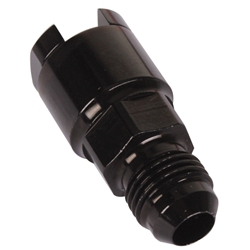 Russell 644113 Late Model EFI Fitting -6 AN Male to 5/16 Female, Black