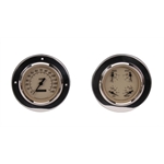 Omega Kustom 322025 1954 Chevy Pickup 5 Inch Tan Face Quad Gauge Set
