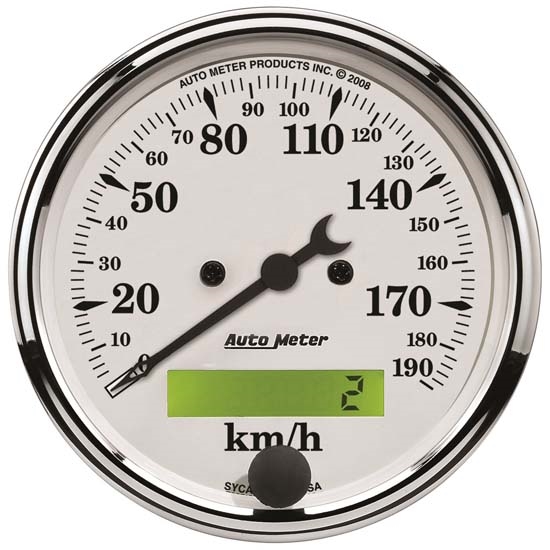 Auto Meter 1688-M Old-Tyme White Air-Core Speedometer, 3-1/8 Inch Auto Meter 1688-M Old-Tyme White Air-Core Speedometer, 3-1/8 Inch