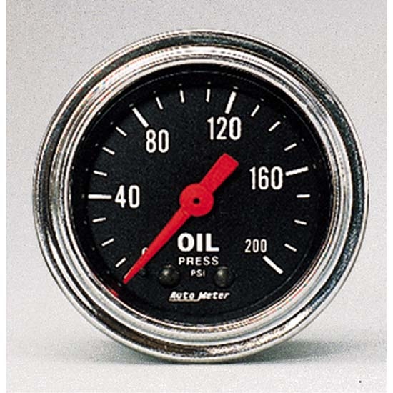 Auto Meter 2422 Traditional Chrome Mechanical Oil Pressure Gauge Auto Meter 2422 Traditional Chrome Mechanical Oil Pressure Gauge