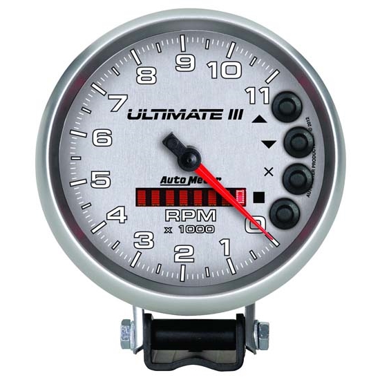 Auto Meter 6886 Ultimate Air-Core Pedestal Tachometer, 11k, 5 Inch Auto Meter 6886 Ultimate Air-Core Pedestal Tachometer, 11k, 5 Inch