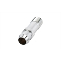 Long Chrome Heater Hose Fitting, 3/4 Inch Hose