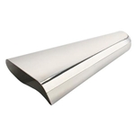 Stainless Steel Oval Exhaust Tip, 2-1/2 Inch Inlet