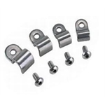 Stainless Steel Single Brake Line Tube Clamps, Bag/12