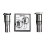 Dynatech 791-09525 S.S. Reducer Cone Kit for SBC and LSX, 2-1/2 Inch