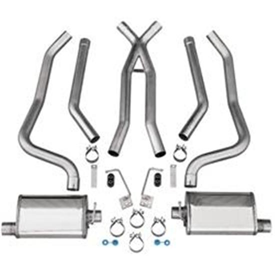 Dynatech® 793-91225 1968-74 Nova Stainless Dual Exhaust, 2-1/2 Inch