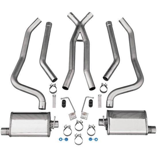Dynatech® 930-909250 1970-81 Camaro Stainless Dual Exhaust