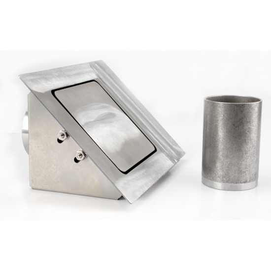 Hagan Street Rods 45 SF 45 Deg. Flat Series LH Hinge Square Fuel Door