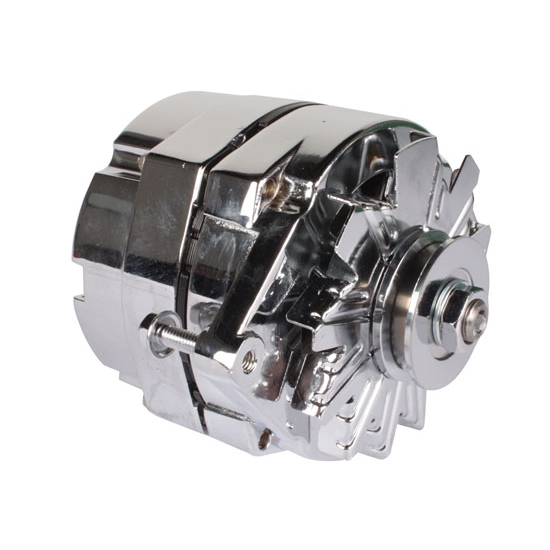 King Chrome One Wire Alternator, 65 Amp King Chrome One Wire Alternator, 65 Amp