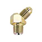 Steel 45 Degree -4 AN to 1/8 NPT Male Adapter Fitting