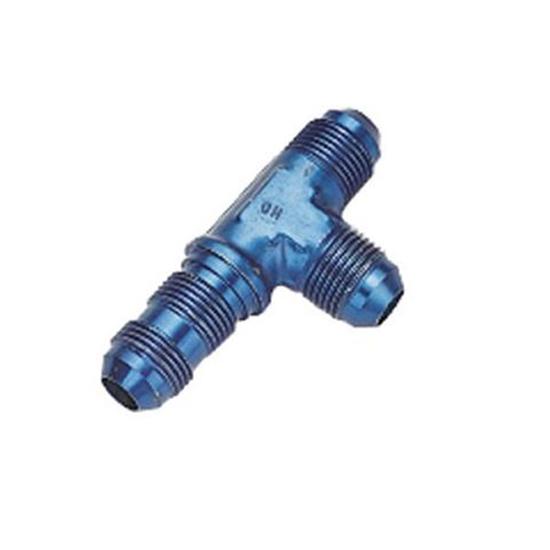 Aluminum Tee-On-Run Fitting, -3 AN Aluminum Tee-On-Run Fitting, -3 AN