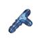 Aluminum Tee-On-Run Fitting, -3 AN Aluminum Tee-On-Run Fitting, -3 AN