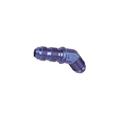 Aluminum Flare Bulkhead Fitting, 45 Degree, -6 AN