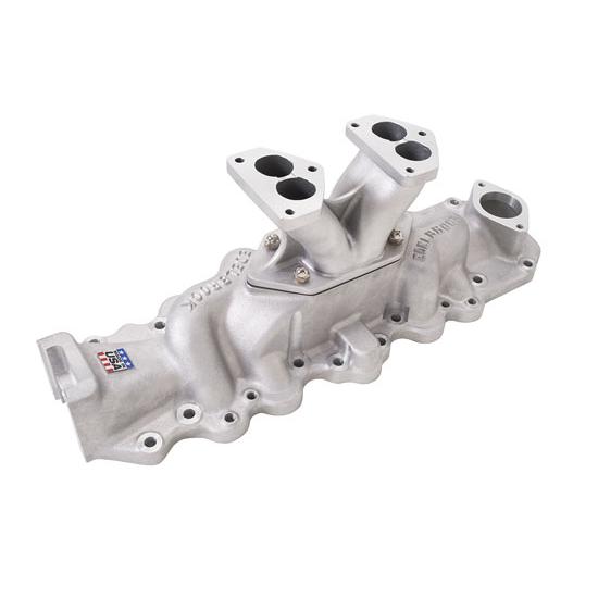 Edelbrock 1103 1938-48 Ford/Mercury Flathead Slingshot Manifold, Two Carb
