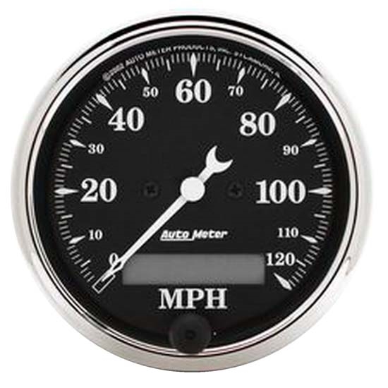Auto Meter 1787 Old Tyme Black Air-Core Electric Speedometer, 3-1/8 In Auto Meter 1787 Old Tyme Black Air-Core Electric Speedometer, 3-1/8 In