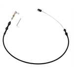Lokar XTC-1000HT Midnight Series Hi-Tech Throttle Cable, 24 Inch