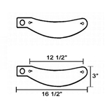 Speedway C Style Tear-off, 12-1/2 Inch Centerline of Holes, Box of 200