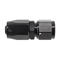 Speedway Full Flow Swivel Hose End Fitting, Straight, Black Anodized, -12 AN