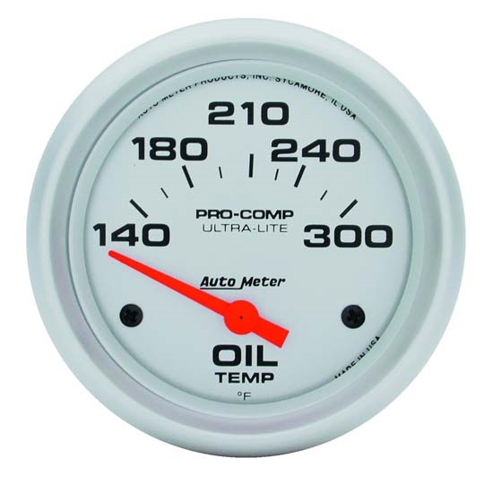 Auto Meter 4447 Ultra-Lite Air-Core Oil Temperature Gauge, 2-5/8 Inch Auto Meter 4447 Ultra-Lite Air-Core Oil Temperature Gauge, 2-5/8 Inch