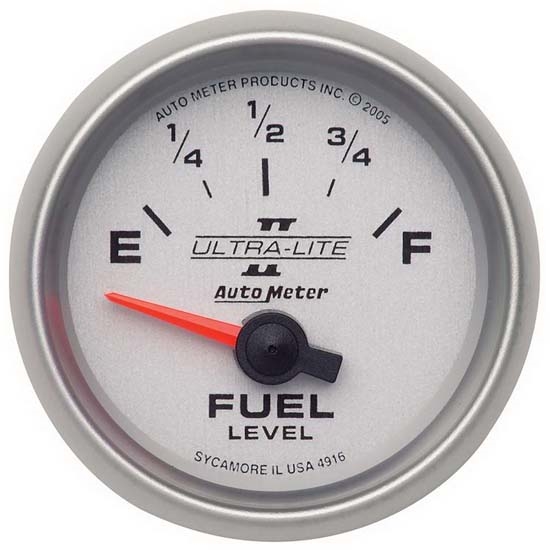 Auto Meter 4916 Ultra-Lite II Air-Core Fuel Level Gauge, 2-1/16 Inch Auto Meter 4916 Ultra-Lite II Air-Core Fuel Level Gauge, 2-1/16 Inch