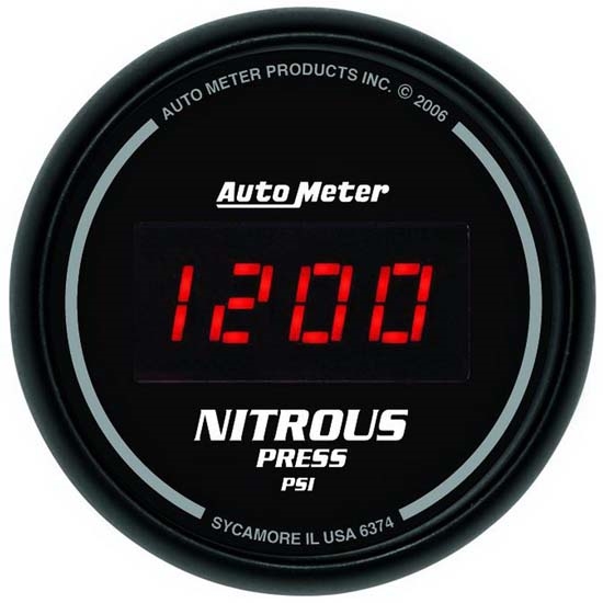 Auto Meter 6374 Sport-Comp Digital Digital Nitrous Pressure Gauge Auto Meter 6374 Sport-Comp Digital Digital Nitrous Pressure Gauge