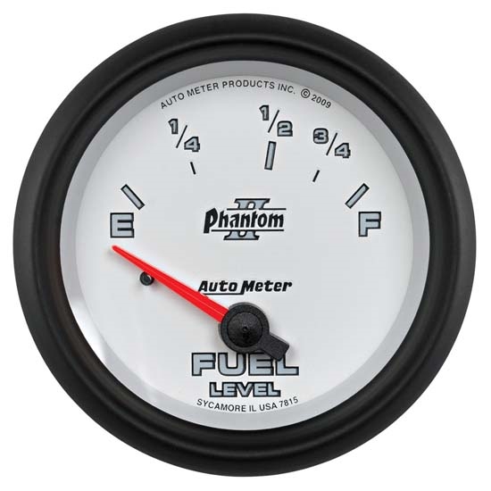 Auto Meter 7815 Phantom II Air-Core Fuel Level Gauge, 2-5/8 Inch Auto Meter 7815 Phantom II Air-Core Fuel Level Gauge, 2-5/8 Inch