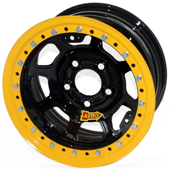 Aero 53-124540 53 Series 15x12 Wheel, BLock, 5 on 4-1/2 BP, 4 Inch BS Aero 53-124540 53 Series 15x12 Wheel, BLock, 5 on 4-1/2 BP, 4 Inch BS