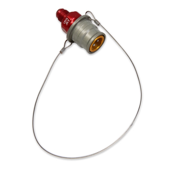 Earls JKVL280406ERL -6 AN Male Socket w/ Lanyard, Kalrez-Viton Seals