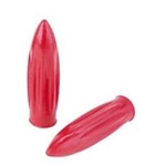 Pointed Handlebar Grips, Red, 3/8 Inch Bar