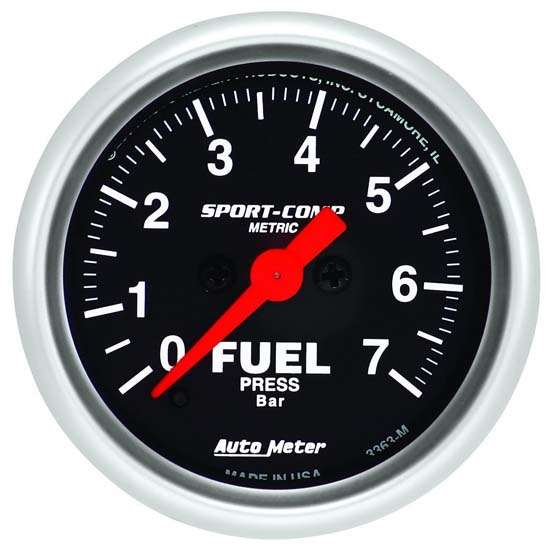 Auto Meter 3363-M Sport-Comp Digital Stepper Motor Fuel Pressure Gauge Auto Meter 3363-M Sport-Comp Digital Stepper Motor Fuel Pressure Gauge