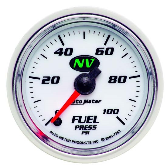 Auto Meter 7363 NV Digital Stepper Motor Fuel Pressure Gauge, 100 PSI Auto Meter 7363 NV Digital Stepper Motor Fuel Pressure Gauge, 100 PSI