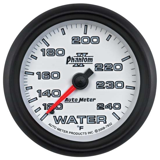 Auto Meter 7832 Phantom II Mechanical Water Temp Gauge, 2-5/8 Inch Auto Meter 7832 Phantom II Mechanical Water Temp Gauge, 2-5/8 Inch