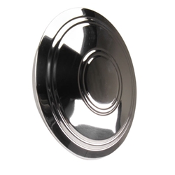 GM Rally Style Wheel Highway Patrol Hubcap, Polished, 15 Inch Rim