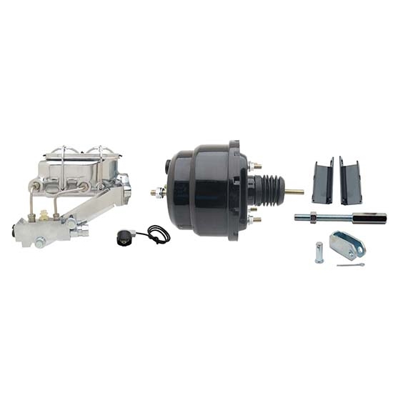 55-57 Fullsize Chevy Brake Booster Kit, 1-1/8 In Bore, Black 55-57 Fullsize Chevy Brake Booster Kit, 1-1/8 In Bore, Black