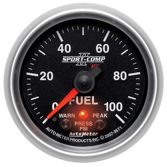 Auto Meter 3671 Sport-Comp II Digital Stepper Motor Fuel Press Gauge Auto Meter 3671 Sport-Comp II Digital Stepper Motor Fuel Press Gauge