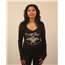 Chopper Dolls Cocked and Loaded V-Neck Long Sleeve Chopper Dolls Cocked and Loaded V-Neck Long Sleeve