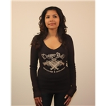 Chopper Dolls Cocked and Loaded V-Neck Long Sleeve